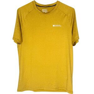 Mountain Warehouse Men's Active Isocool Short Sleeve T-Shirt Yellow Size Medium